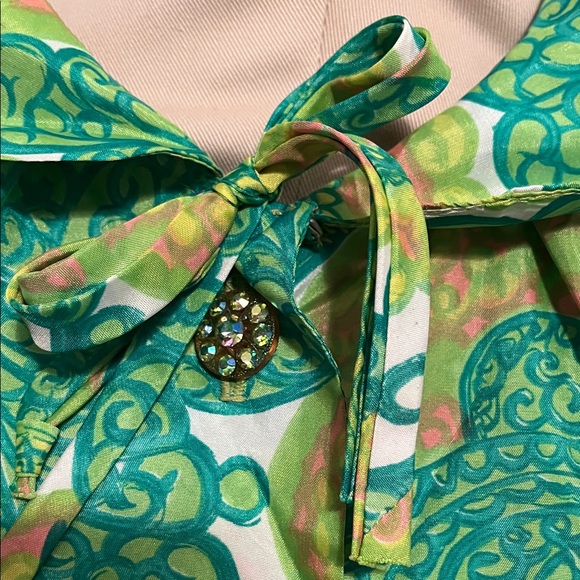 Vintage Green Paisley Brunch Coat - Picture 4 of 11